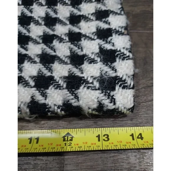 Blazer Houndstooth Retro Plymouth Size 6 Ornate Gold Buttons Professional Wear - Picture 8 of 14